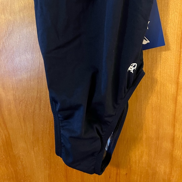 Dolfin Womens Swimsuit One Piece Bathing Swim Suit Navy Blue Vintage NWT Size 30 - Picture 4 of 12